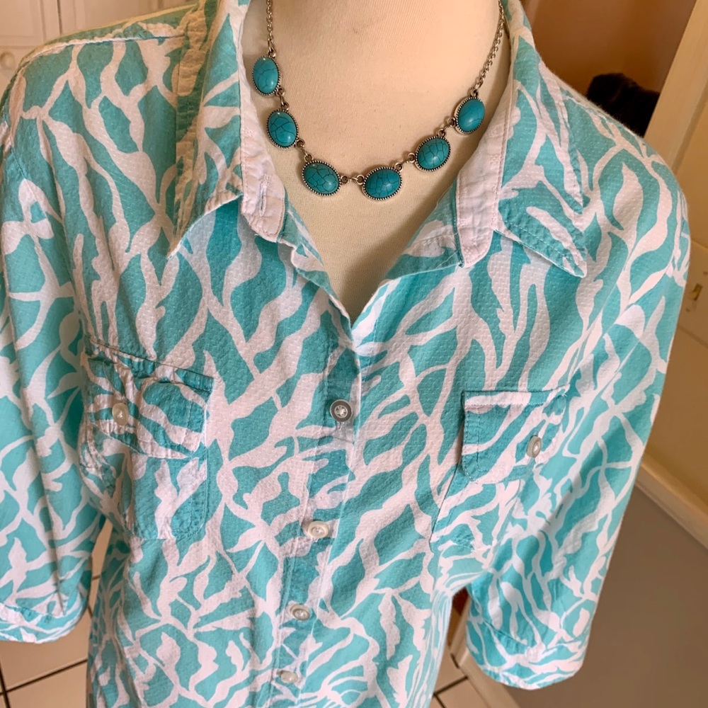 🌟Croft & Barrow spring blouse light blue